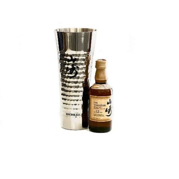 Yamazaki 12 Year Mini and Steel Highball Tumbler combo - 50ml