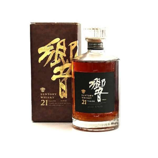 Vintage Hibiki 21 Year Flower Crest with Original Box - 700ml