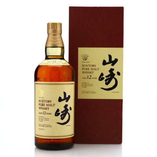 Vintage Yamazaki Pure Malt 12 Year Old Whiskey with red box - 750ml