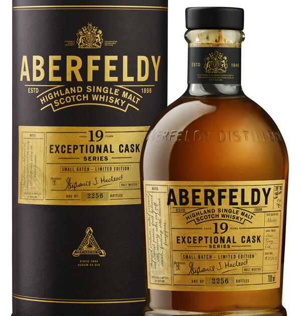 Aberfeldy 19 Year Old Sherry Cask Exceptional Cask Series Highland Single Malt Scotch Whisky 70cl