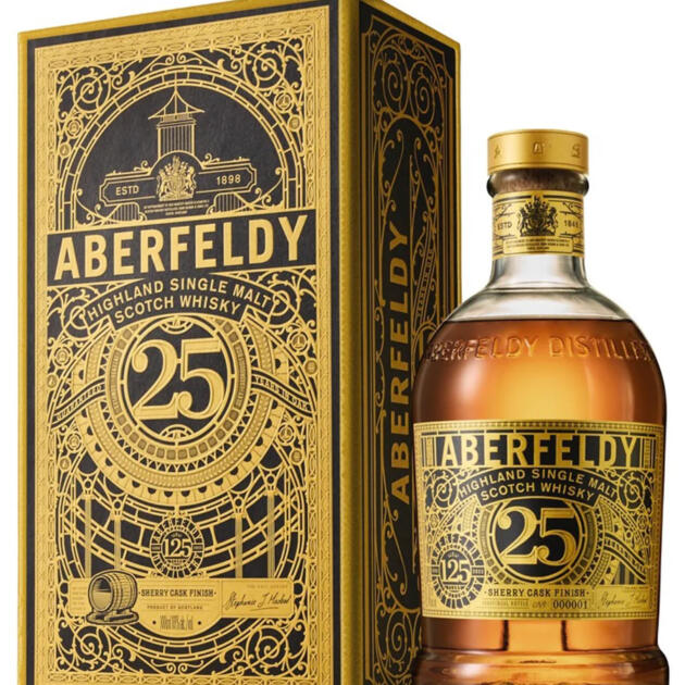 Aberfeldy 25 Year Old 125th Anniversary Highland Single Malt Scotch Whisky 70cl