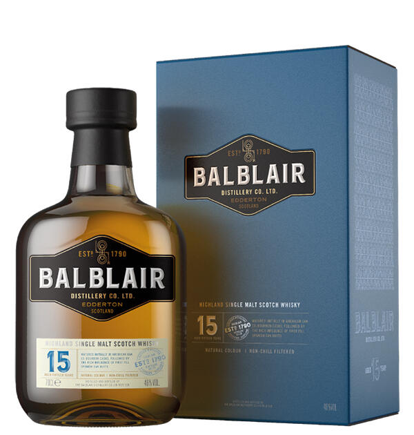 Balblair 15 Year Old Highland Single Malt Scotch Whisky 70cl