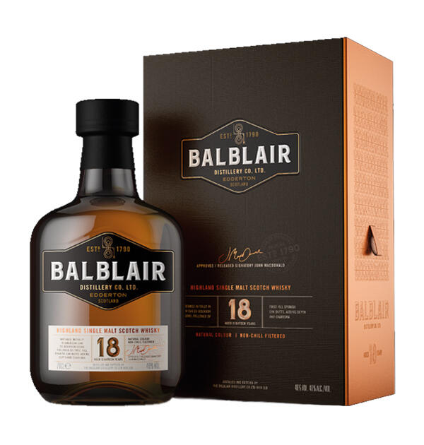 Balblair 18 Year Old Highland Single Malt Scotch Whisky 70cl