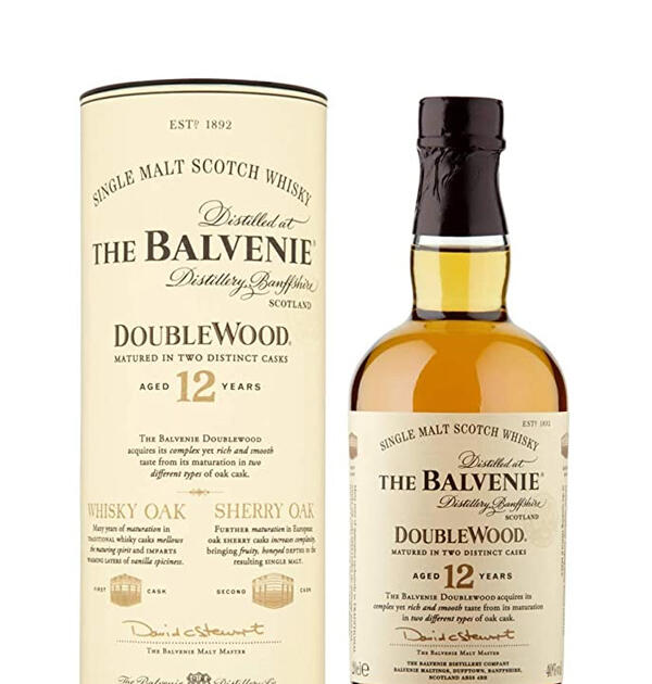 Balvenie 12 Year Old Double Wood Speyside Single Malt Scotch Whisky Small Bottling 20cl