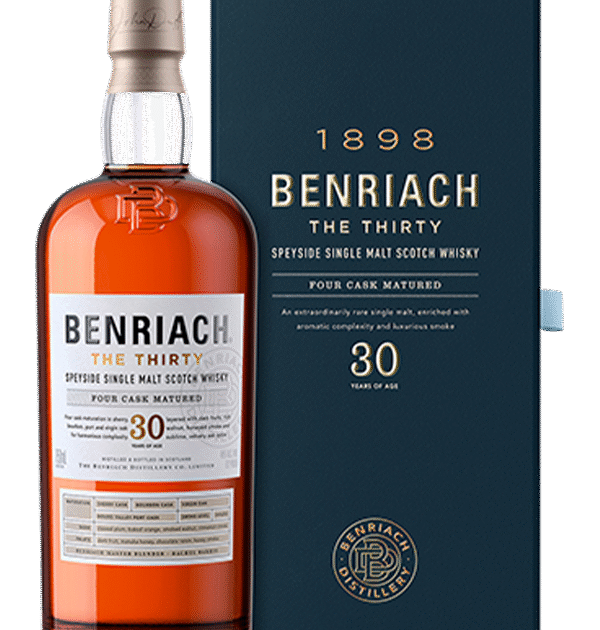 BenRiach The Thirty 30 Year Old Speyside Single Malt Scotch Whisky 70cl