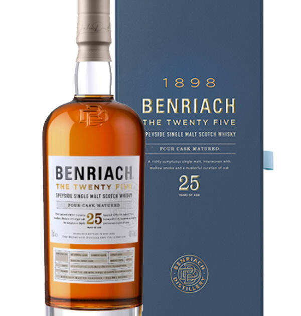 BenRiach The Twenty Five 25 Year Old Speyside Single Malt Scotch Whisky 70cl