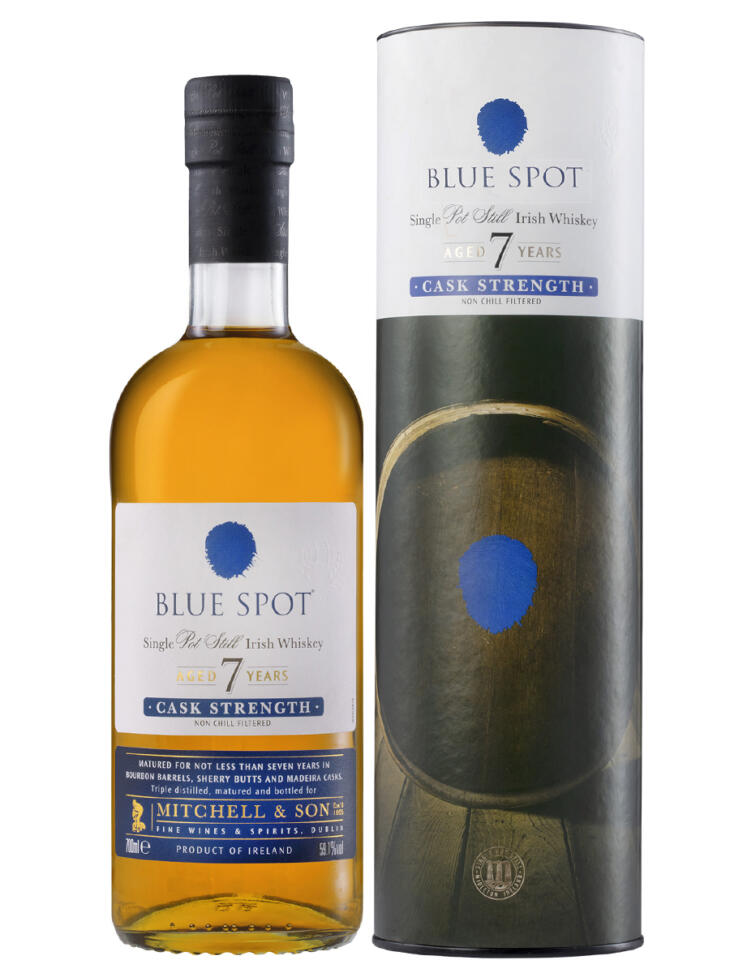 Blue Spot 7 Year Old Single Pot Still Irish Whiskey 70cl