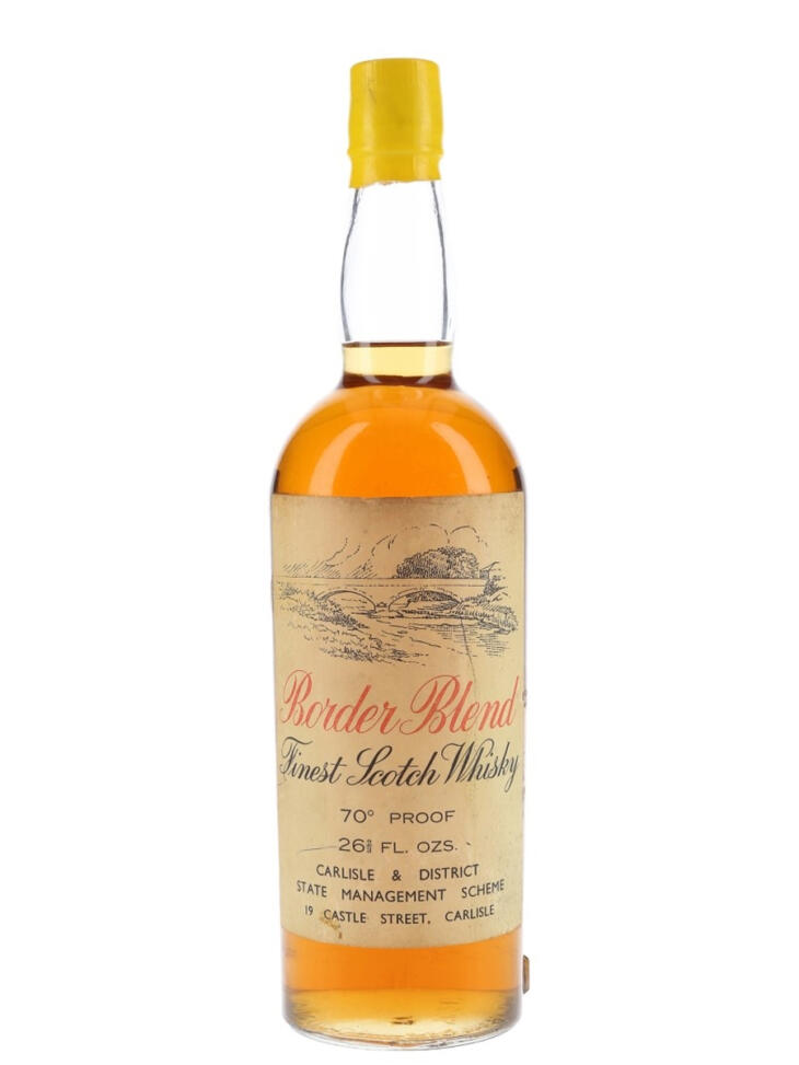 Border Blend Finest Scotch Whisky 70cl Carlisle State Management 1970’s Bottling