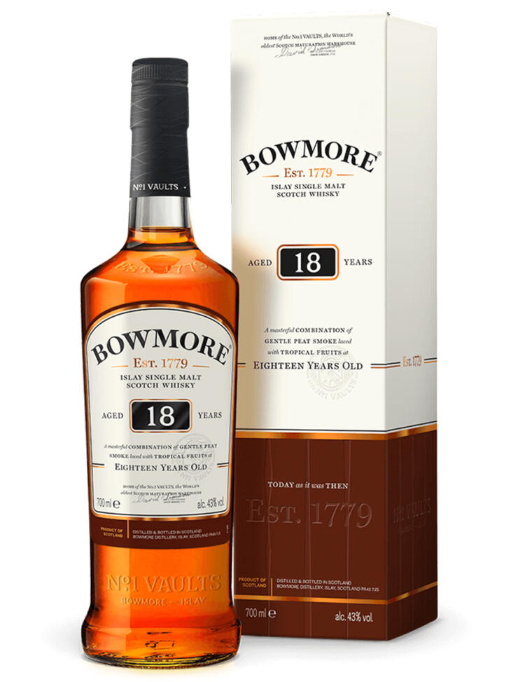 Bowmore 18 Year Old Islay Single Malt Scotch Whisky 70cl