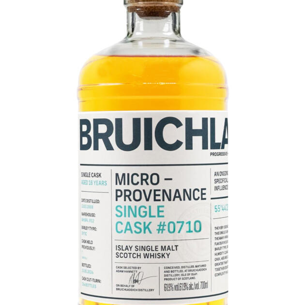 Bruichladdich 16 Year Old Micro Provenance 2007 1st Fill Bourbon Islay 61.9% Single Malt Scotch Whisky 70cl