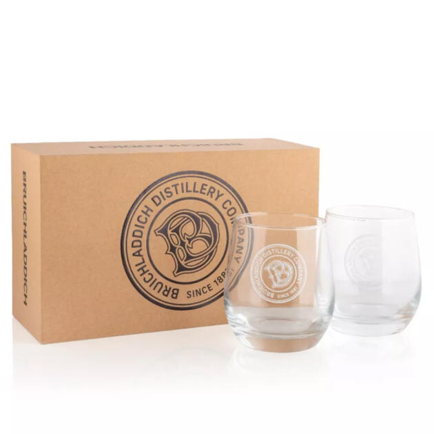 Bruichladdich Whisky Tumbler Twin Glass Gift Pack