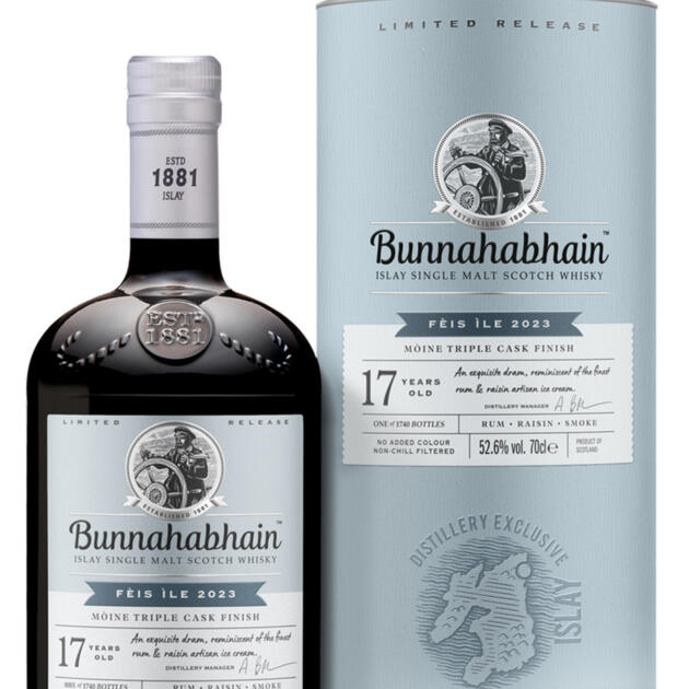 Bunnahabhain 17 Year Old Moine Triple Cask Feis Ile 2023 Islay Single Malt Scotch Whisky 70cl