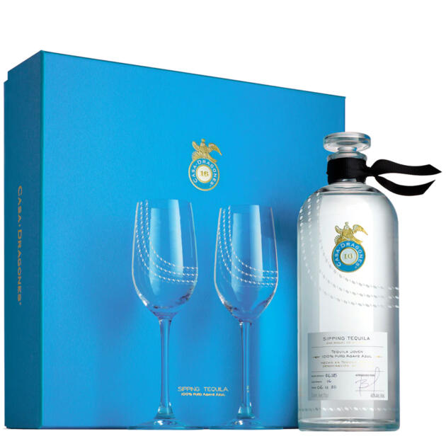 Casa Dragones Joven Tequila 70cl Limited Edition Gift Set with 2 Glasses