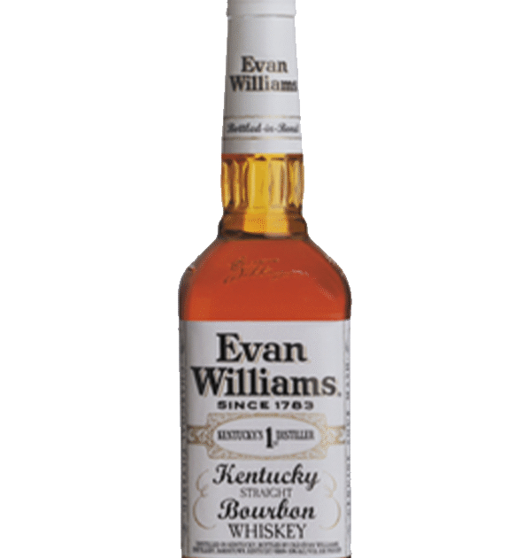 Evan Williams White Label Kentucky Straight Bourbon Whiskey 70cl