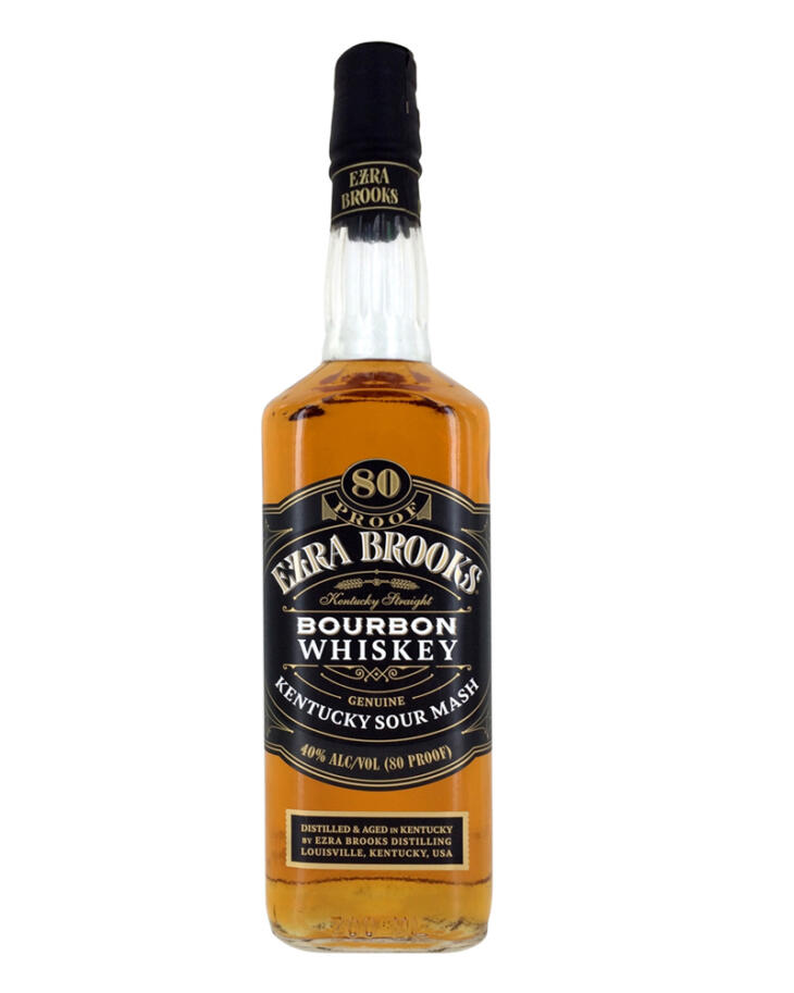 Ezra Brooks Black Label Kentucky Straight Bourbon Whiskey 70cl