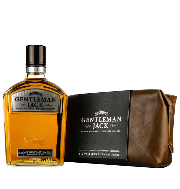 Gentleman Jack Tennessee Whiskey 70cl Gift Set with Washbag