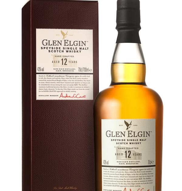 Glen Elgin 12 Year Old Speyside Single Malt Scotch Whisky 70cl