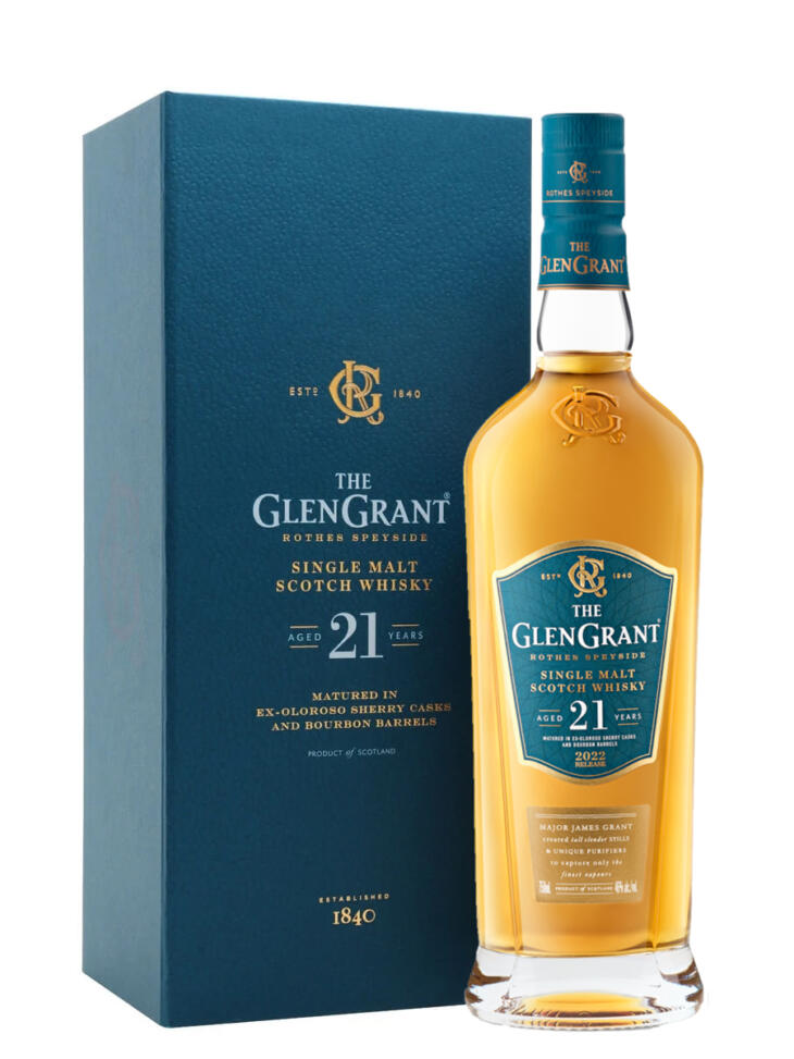 Glen Grant 21 Year Old Speyside Single Malt Scotch Whisky 70cl
