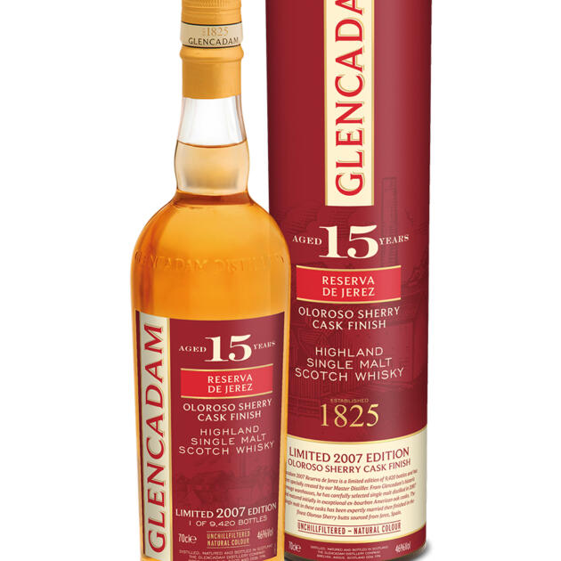 Glencadam 15 Year Old 2007 Reserva de Jerez Highland Single Malt Scotch Whisky 70cl