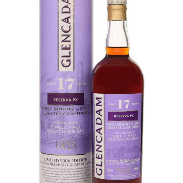 Glencadam 17 Year Old Reserva PX Sherry Quarter Cask 2006 Highland Single Malt Scotch Whisky 70cl