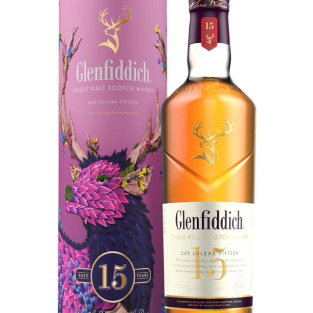 Glenfiddich 15 Year Old Solera Speyside Single Malt Scotch Whisky 70cl