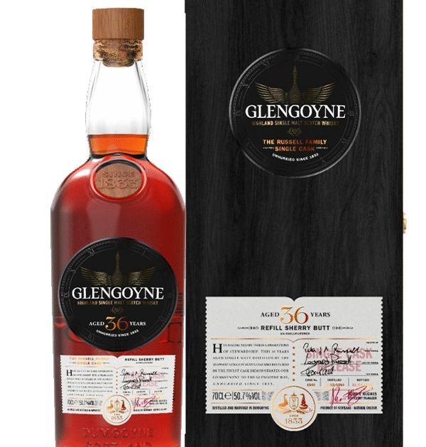 Glengoyne Russell Family Single Cask #1549 36 Year Old Highland Single Malt Scotch Whisky 70cl