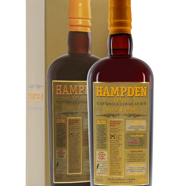 Hampden Estate 8 Year Old Jamaican Rum 70cl