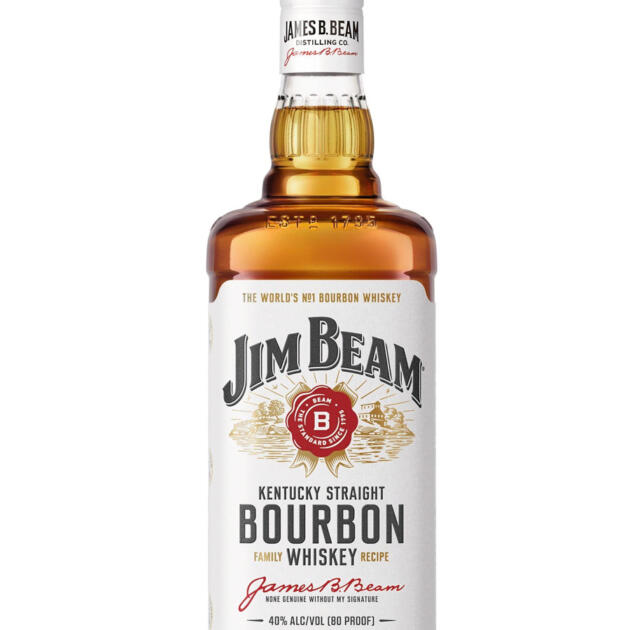 Jim Beam White Label Kentucky Straight Bourbon Whiskey 70cl
