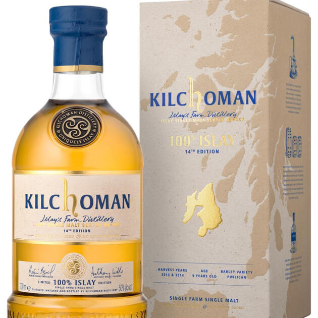 Kilchoman 100% Islay 14th Edition 2024 Release Islay Single Malt Scotch Whisky 70cl