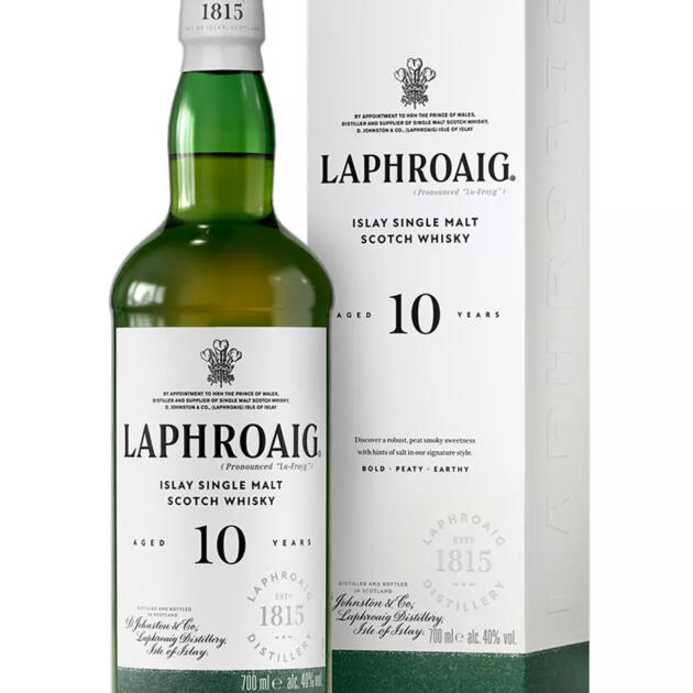 Laphroaig 10 Year Old Islay Single Malt Scotch Whisky 70cl
