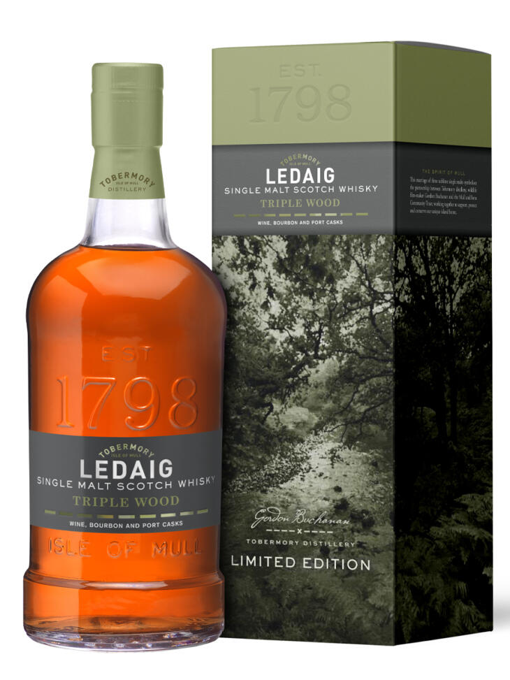 Ledaig Triple Wood Limited Edition Island Single Malt Scotch Whisky 70cl