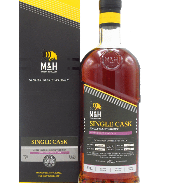 Milk and Honey Ex-Fortified Red Wine Cask Israeli Single Malt Whisky 70cl