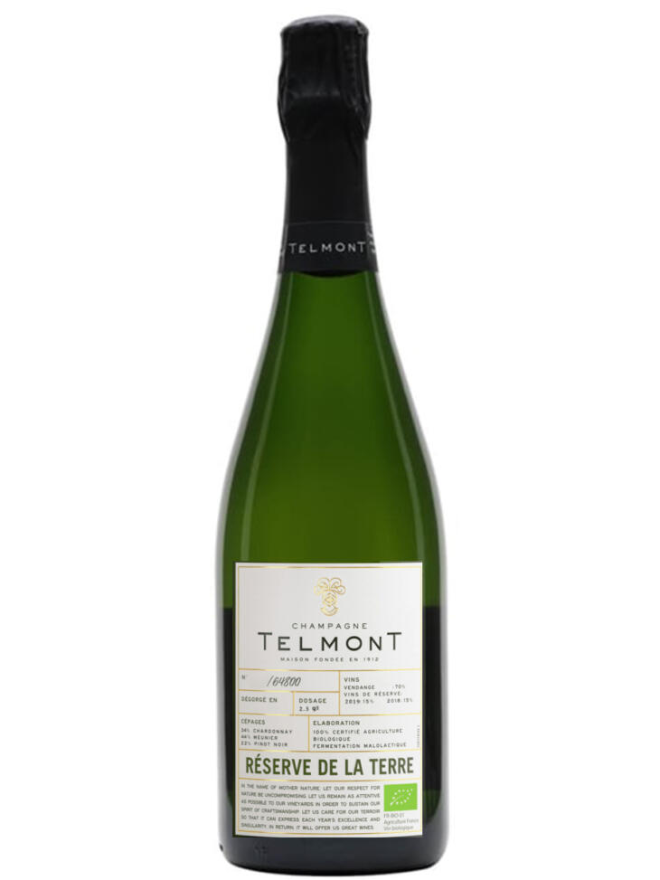 Telmont Reserve de la Terre NV Organic Champagne 75cl