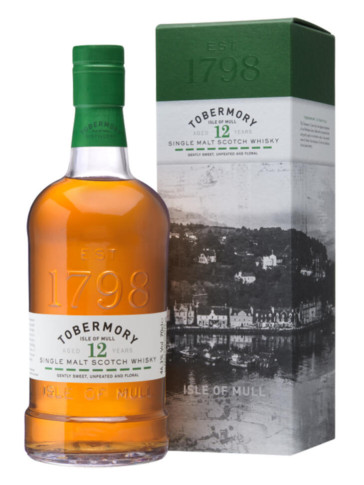 Tobermory 12 Year Old Island Single Malt Scotch Whisky 70cl