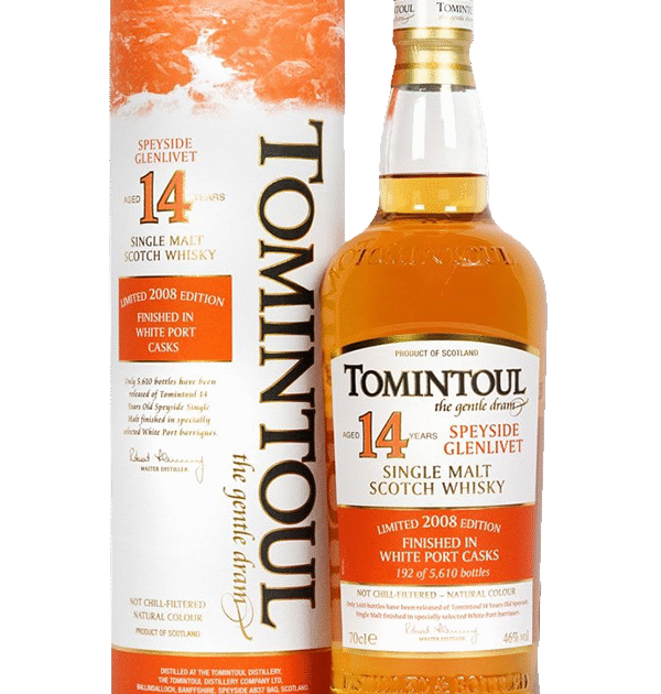 Tomintoul 14 Year Old 2008 White Port Cask Speyside Single Malt Scotch Whisky 70cl