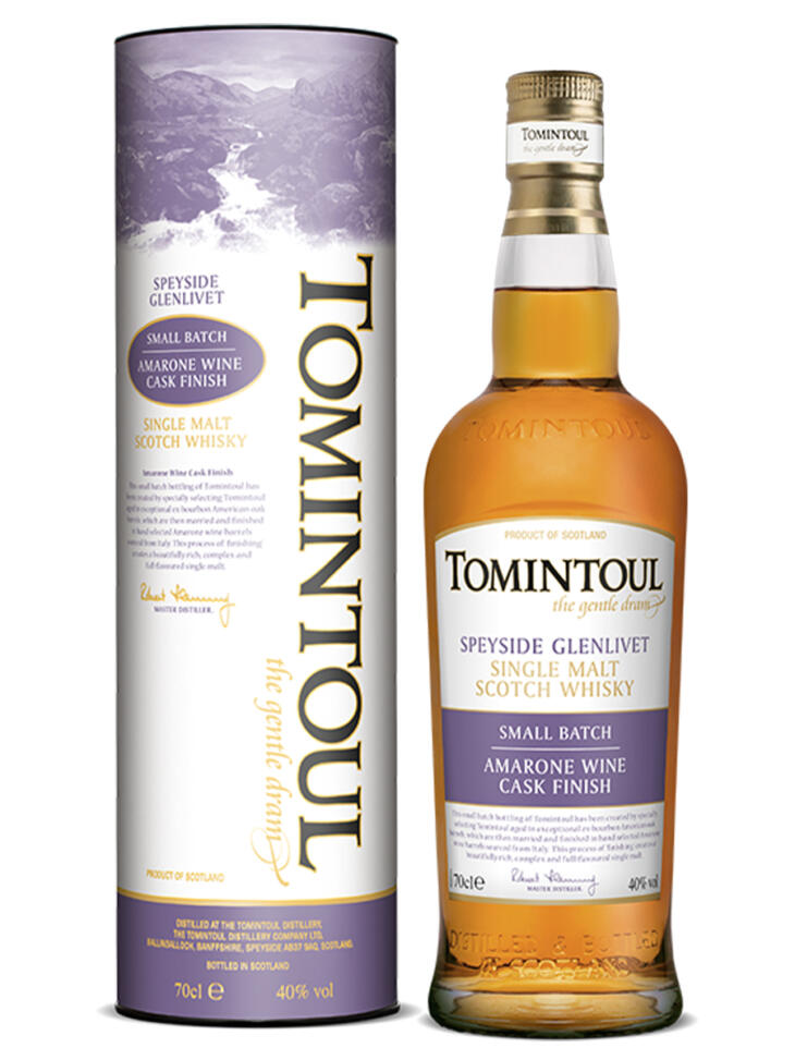 Tomintoul Small Batch Amarone Wine Cask Finish Speyside Single Malt Scotch Whisky 70cl