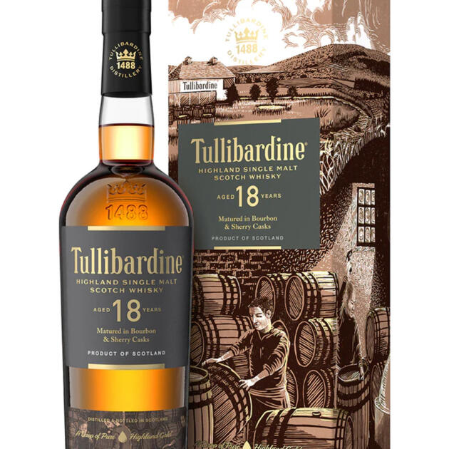 Tullibardine 18 Year Old Highland Single Malt Scotch Whisky 70cl